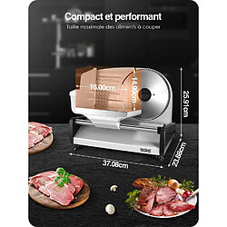 Acheter YASHE Trancheuse Électrique - Trancheuse à Jambon 250W avec Épaisseur Réglable de 0 à 15mm