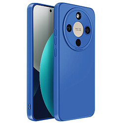 Avizar Coque pour Honor Magic 8 Lite en Silicone avec Contour Protection Caméra Bleu