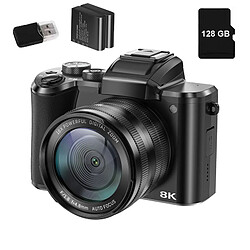 Appareil Photo Numérique VURAHOME DC226 8K 88MP WiFi Zoom 16X Écran 3,2" 2 Batteries 128Go
