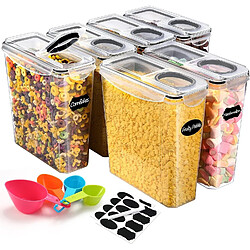 YASHE Boîte de Rangement Cuisine Lot de 6, 3.7L