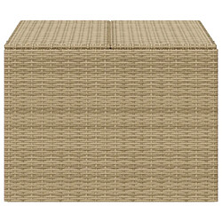 Acheter vidaXL Boîte de rangement de jardin mélange beige 291L résine tressée