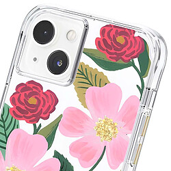 Rifle Paper Co. Rifle Paper Coque pour iPhone 14 Plus Motif Floral Roseraie Antimicrobienne Rose