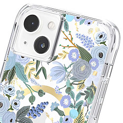 Rifle Paper Co. Rifle Paper Coque pour iPhone 14 Plus MagSafe avec Motif Floral Antibactérienne Bleu