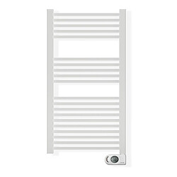 Sèche-serviettes électrique à inertie sèche HJM, 750 W, Square, Blanc