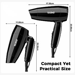 YASHE Mini Sèche-Cheveux Pliable, Sèche Cheveux de Voyage Léger avec 2 Modes pas cher