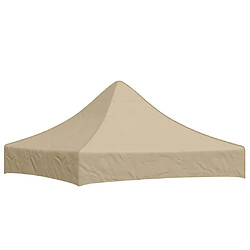 vidaXL Toit de tente de réception 2x2 m Beige 270 g/m²