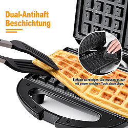 YASHE Gaufrier Double 750 W Antiadhésif