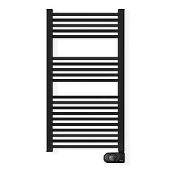 Sèche-serviettes électrique à inertie sèche HJM, 750 W, Square, Noir