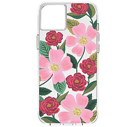Rifle Paper Co. Rifle Paper Coque pour iPhone 14 Plus Motif Floral Roseraie Antimicrobienne Rose