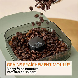 Machine à café à grain Krups SA401LE0 Coffee Crush Vert pas cher