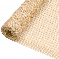 vidaXL Filet brise-vue Beige 3,6x50 m PEHD 75 g/m²