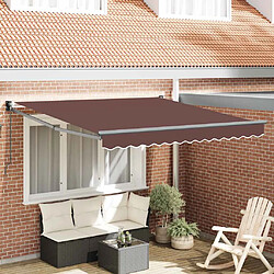 vidaXL Auvent manuel rétractable marron 300x250 cm