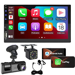 VURAHOME Android Autoradio MP5 7" FM BT et Apple Carplay - 7023