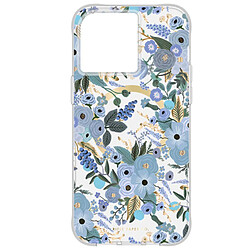 Rifle Paper Co. Rifle Paper Coque pour iPhone 14 Pro Max MagSafe Motif Floral Antibactérienne Bleu