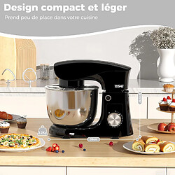 Acheter YASHE Robot Pâtissier 1500W, 4,5L + 5L Deux Bols en Acier Inoxydable, 10+P Vitesses