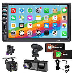 VURAHOME Android Autoradio MP5 7" FM BT et Apple Carplay - 7018