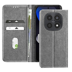 Avizar Étui Portefeuille Redmi Note 15 4G / 5G Série Chesterfield Fonction Stand Gris