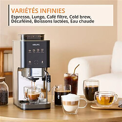 Expresso broyeur Krups SA403BE0 Coffee Crush Expérience Taupe pas cher