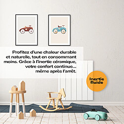 Radiateur électrique à inertie fluide IRINAII 1000 W HJM, Blanc pas cher