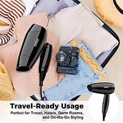 Acheter YASHE Mini Sèche-Cheveux Pliable, Sèche Cheveux de Voyage Léger avec 2 Modes
