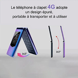 HAMTOD T8 4G Téléphone Portable Senior à Clapet Bleu pas cher