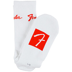 Chaussettes Stompsocks au logo de Fender White L Fender