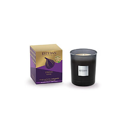 Esteban Bougie initiale rechargeable Figue Noire