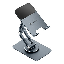 Forcell Support Bureau Pliable et Rotatif Fold Stand 2 Aluminium Bras Articulé Gris