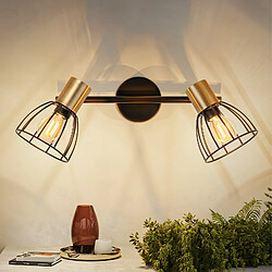 ZMH Applique Vintage E14 Orientable 350° Pour Chambre à Coucher