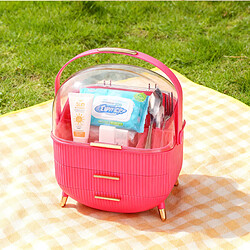 ZMH Boite De Rangement Pour Cosmétiques Rouge Rosé pas cher