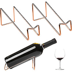 Vendos85 Casier à vin en acier inoxydable – Or rose élégant