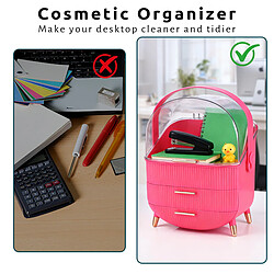 Avis ZMH Boite De Rangement Pour Cosmétiques Rouge Rosé
