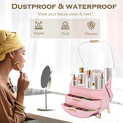 ZMH Boite De Rangement Pour Cosmétiques Rose pas cher