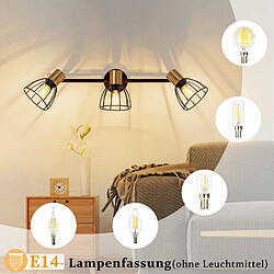 Acheter ZMH Applique Murale Intérieur 3 Flammes E14 Lampe De Salon Max.25w