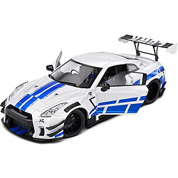 Solido Nissan GT-R R35 Liberty Walk 2.0 Bleu 1:18