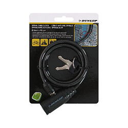 Dunlop Antivol spirale vélo 90 cm - Jaune