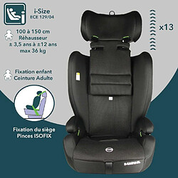 Acheter BAMBISOL Siège Auto Convertible - I-Size - ISOFIX - Noir - AY575N - Groupe 1/2/3