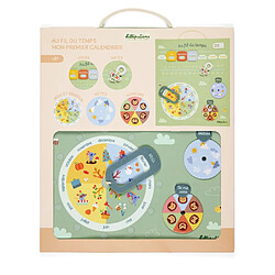 Lilliputiens Au fil du temps - Calendrier en tissu multicolore