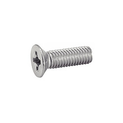 ACTON Vis à métaux tête fraisée Phillips A2 inox 2x6 mm - Boîte de 500