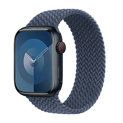 Bracelet Solo tressé pour Apple Watch | 44/45/46/49 mm - Taille 11 - Storm Blue