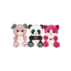 Gipsy Toys BERRY Chat peluche - Rose framboise - 23 cm