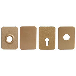 ISEO City Iseo - Contre-plaque bronze 68 x 96 mm - 4 trous