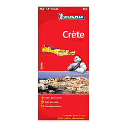 Michelin Crète / Kreta - Carte routière et touristique - 1:140 000