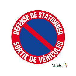 NOVAP Panneau Défense de Stationner 300 mm