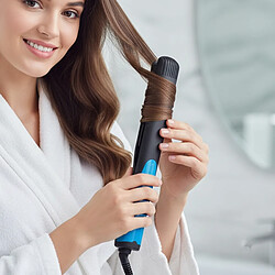 Avis Avizar Mini Lisseur Boucleur 2-en-1 20W en Tourmaline Céramique Noir / Bleu