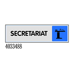 NOVAP Plaque de porte Secrétariat - Plexiglas - 170 x 45 mm