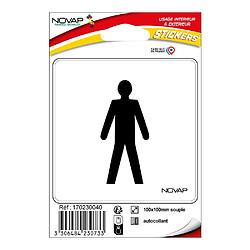 NOVAP Plaque adhésive Homme 10 x 10 cm
