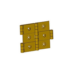 MONIN Charnière paravent 60 x 30 mm finition laiton