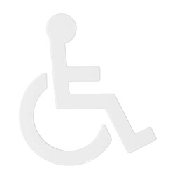 HEWI Modèle 99 - Pictogramme fauteuil roulant adhésif - Blanc