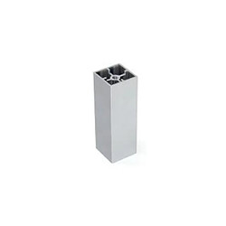 EMUCA 098798 - Set de 2 pieds de meuble carrés aluminium 25 mm